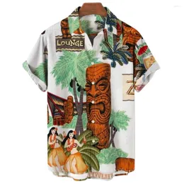 Camicie casual da uomo Camicetta a maniche corte con stampa birra 3D Hawaiian Beach Harajuku T-shirt Cardigan moda T-shirt oversize per il tempo libero 5XL