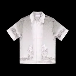 CASA 디자이너 패션 의류 셔츠 트랙 슈트 Fanglue Casablancatennis Clud Guardian 석고 남성 하와이 짧은 슬리브 셔츠