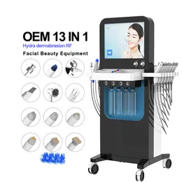 13 I 1 RF Hydra Water Dermabrasion Syre Jet Peeling Microdermabrasion RF EMS Machine With Skin Analyzer