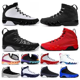 Top 9s męskie buty do koszykówki Anthracite Black White Bred Patent Chile Red outdoorowe trampki sportowe