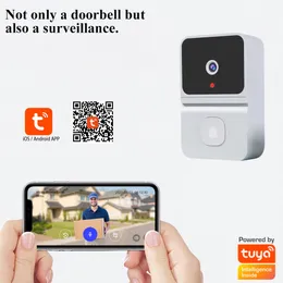 Doorbells Smart Home Video Intercom WiFi Infrared Night Vision Outdoor Home Security Alarm Camera 480p Monito Wireless Button Doorbell 230701