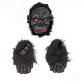 Festmasker Orangutangmask Halloween Skrämmande Ape Skräck Sile Cosplay Fotdräkt Leverans Drop Delivery Hemträdgård Festliga tillbehör Dht7V