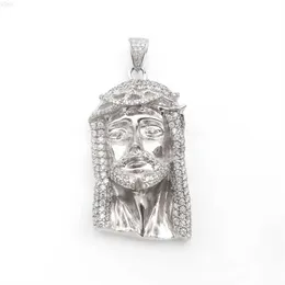 Gioielleria raffinata personalizzata Ciondolo in argento sterling 925 Zircone Moissanite Diamante Uomo Charms Gioielli Hiphop Jesus