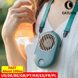Other Home Garden Fan Mini Portable Ventilador Hand Neck Fans Handheld Usb Rechargeable Folding Cooling Desk Small Hanging Air Conditioner Cooler 230703