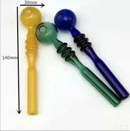 Colour three-round color ball direct-fired pot Glass water hookah Handle Pipes smoking pipes High quality