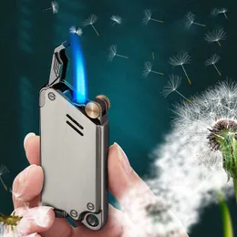 Unusual Mechanical Sense Jet Torch Lighter Windproof Waterproof Inflatable Butane Cigarette Smoking Accessories Cool VP0W