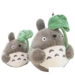 Movies Tv Plush Toy Big Size 20Cm/30Cm Cute My Neighbor Totoro Lovely Lotus Leaf Totoros Stuffed Toys Gifts La449 Drop Delivery Ani Dhawg