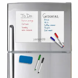 1pc A5 Size Magnetic Whiteboard Fridge Magnets Dry Wipe White Board Marker Eraser Writing Record Message Board Remind Memo Pad L230626