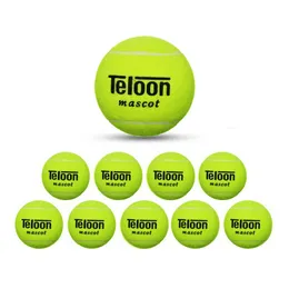 Tennis Balls 10Pcs Tennis Ball Pack with Grips Teloon Slow Speed for Beginner High-elasticity Durable Training Tennis Balls for Dogs 230703