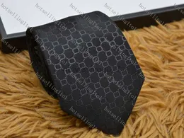 خطاب الرجال TIE Silk Necktie Black Blue Jacquard Party Party Business تصميم أزياء منسوجة مع Box G898