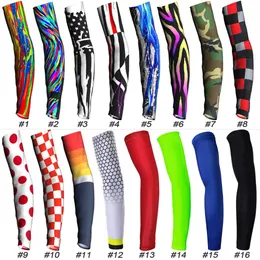 Elbow Knee Pads High Quality Cycling Arm Pro Team UV Sun Protective Sleeve Breathable Bicycle Running Racing MTB Bike Compression Running Bands 230703