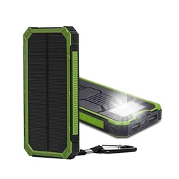 Cell Phone Power Banks 20000Mah Solar Poverbank per Oppo Lg Bank Caricabatterie Batteria Portatile Mobile Pover Drop Delivery Telefoni Accessori Dhatj