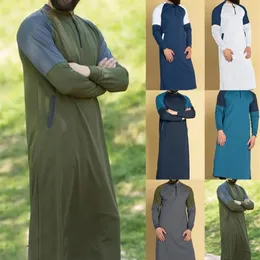 Muslim Dress Men Kraft Station Middle East Pakistan Saudi Arabia Abaya Dubai Mens Clothing Muslim Robe303W