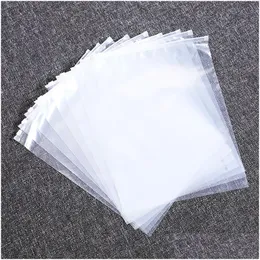 Packing Bags 50Pcs/Lot Clear Zipper Packaging Clothing Resealable Poly Plastic Apparel Merchandise Zip For Ship Clothes Shirt Jeans Dh2Jb