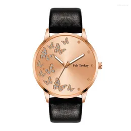 Orologio da donna Orologi alla moda Orologio da lavoro di design di alta qualità con batteria al quarzo in pelle impermeabile da 38 mm