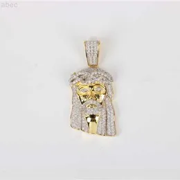 Anpassad het försäljning Hip Hop Jewelry Jesus Piece Hänge 925 Sterling Silver Jesus Piece Pendant Halsband