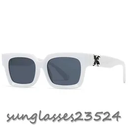 Luxus-Designer-Sonnenbrillen, Damen, Herren, coole Styles, heiße Mode, klassische Cross-Frame-Brille weiß