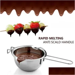 Baking Pastry Tools Stainless Steel Chocolate Melting Pot Double Boiler Milk Bowl Butter Candy Warmer Drop Delivery Home Garden Ki Dhmuy