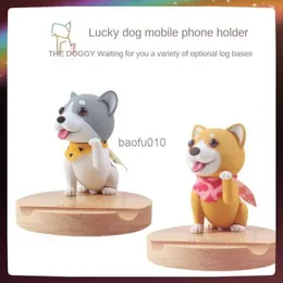 Universal Cute Dog Mobile Phone Accessories Portable Mini Desktop Stand Table Cell Phone Holder for IPhone Samsung Xiaomi Huawei L230619
