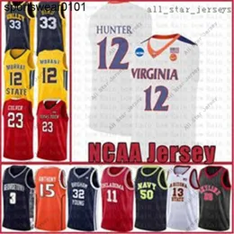 De'andre 12ハンター大学Kyrie Stephen 30 Curry Irving Dwyane 3 Wade Basketball Jersey Kawhi Ncaa Leonard