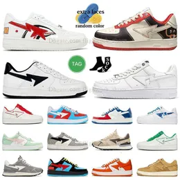 Nya Top1 Casual Shoes SK8 Shark White Triple White College Dropout ABC Camo White Green Camo Combo Blue Herr Dam Sneaker Sta Schuhe Plattform Skor Outdoor Trainers