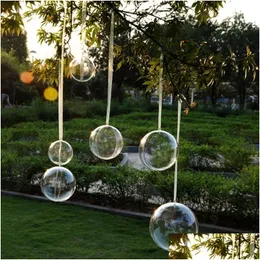 Christmas Decorations Transparent Clear Fillable Candy Snack Ball Box Xmas Ornament Tree Favor Gift 5Cm/6Cm/7Cm/8Cm Drop Delivery Ho Dhqbe