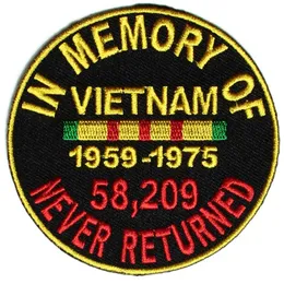 Lågt med i minne av Vietnam Round Patch kan anpassa alla logotyp du behöver järnbacking326u