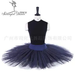 Navy Blue تمارس الطفل نصف الباليه Tutu Tutu Tutu Skirt BT8923213F