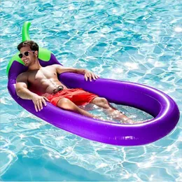 Flytväst Boj 250cm Gaint Aubergine bord Madrass Simring för vuxen Pool Float Bed Flytande radrör Simcirkel Pool Party HKD230703