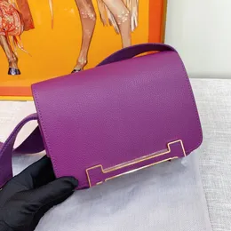 20 cm Mini Totes Bag Designer Geldbeutel Toppest Voll handgefertigt Qualität Blau lila Farben Chevre Leder Wachslinie Schnelle Lieferung