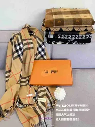 Designer Luxury Bur Home scarves for sale 2023 New Imitation Cashmere Scarf Women's Autumn Winter Korean Edition Series Thickened and Warm Versatile Gift Box