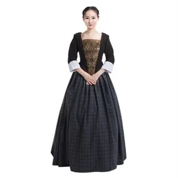 Outlander serie TV costume cosplay Claire Fraser costume cosplay scozzese dress283a