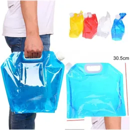 Water Bottles 5L Outdoor Folding Bag Collapsible Drinking For Activities Cam Hiking Picnic Bbq Drop Delivery Home Garden Kitchen Din Dhbu5