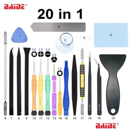 Cell Phone Repairing Tools 20 In 1 Mobile Repair Kit Spudger Pry Opening Tool Screwdriver Set For 7 8 X Ipad 20Set Drop Delivery Pho Dhv1M