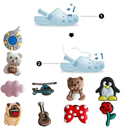 Shoe Parts Accessories Pattern Charm For Clog Jibbitz Bubble Slides Sandals Pvc Decorations Christmas Birthday Gift Party Favors Ros Otltf