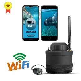 Fish Finder Menu russo! LUCKY Finder da pesca portatile WIFI Fotocamera subacquea FF3309 Portata operativa wireless di 80 m Attrezzatura da pesca in mare invernale HKD230703