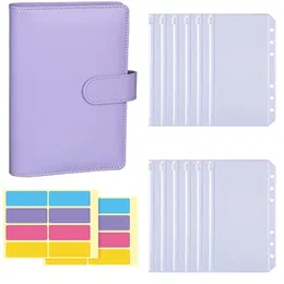 PU-Leder-Budget-Ordner, Notizbuch, Geldumschläge, System-Set, Binder-Taschen, Geld-Budget-Spar-Bill-Organizer, Geldbörse