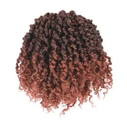 Hair dreadlocks Hot color low temperature silk braid Passion Twist chemical fiber wig hand rub two dreadlocks