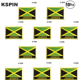 Toppe ricamate con bandiera della Giamaica Iron on Saw on Transfer patches Applicazioni di cucito per vestiti in HomeGarden2393