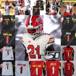 Fußballtrikots Maryland Terrapins Fußballtrikot Brian Cobbs Lawtez Rogers Challen Faamatau Chigoziem Okonkwo Jeshaun Jones Darryl