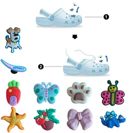Shoe Parts Accessories Pattern Charm For Clog Jibbitz Bubble Slides Sandals Pvc Decorations Christmas Birthday Gift Party Favors Din Otzaq