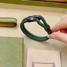 23ss femmes bracelets de créateurs Le dernier bracelet de corde en cuir de vachette pur fait à la main de haute qualité en laiton matériel bracelet bijoux ornement