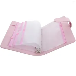 Decorative Pockets Notebook Loose-leaf Budget Notepad Planning Expense Tracking Binder Cash