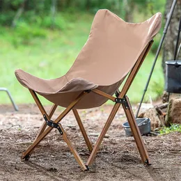 2023 Outdoor Folding Portable Leisure Camping Delicate Butterfly Light Backrest Fishing Chair wholesale Substitute hiking chairs