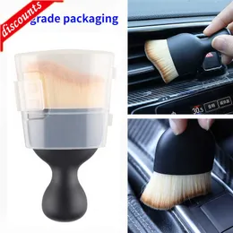 New Car Interior Cleaning Tool Air Conditioner Air Outlet Cleaning Artifact Brush Car Brush Car Crevice Dust Removal Car Detailing