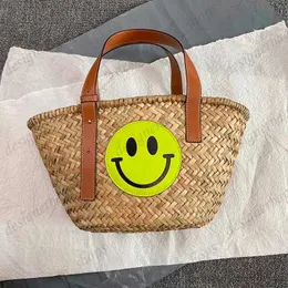 designer bags beach bag large capacity beach bag straw bag animal pattern woven bag bucket bag tote bags leather smiley pattern shopping bag wallet vegetable basket