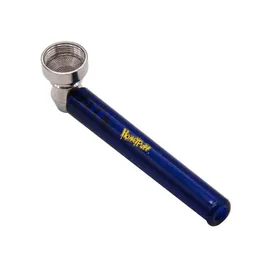 Pipe per fumatori Honeypuff Pipa per fumo in vetro premium con manico trasparente 9M Ciotola in metallo Cucchiaio per tabacco Accessori per erbe Drop Delivery H Dhrbw