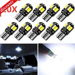 New 20/10/2PCS Car Interior Bulb W5W T10 LED 5730 8SMD Canbus Error Free 12V 194 168 Map Dome Lights Parking Light Auto Signal Lamp