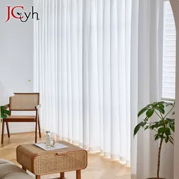 Ren gardiner modern hall semi sammet gardin för vardagsrum sovrum fönster genomskinlig vit dörröppning bakgrund heminredning draperi 230701