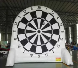 3m/4m High quality China supply Outdoor white inflatable Soccer dart board football kick golf target game for sale